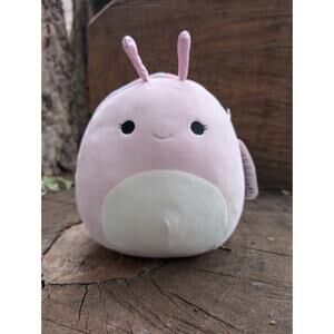 SQUISHMALLOW: Silvina the snail 8" NWT plush pink soft pillow toy